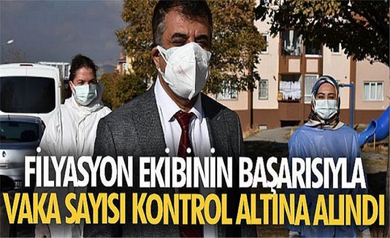 Filyasyon ekibinin başarısıyla vaka sayısı kontrol altına alındı