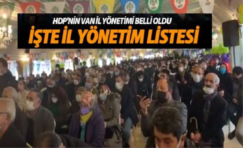 HDP’nin Van’da yeni yönetimi belli oldu