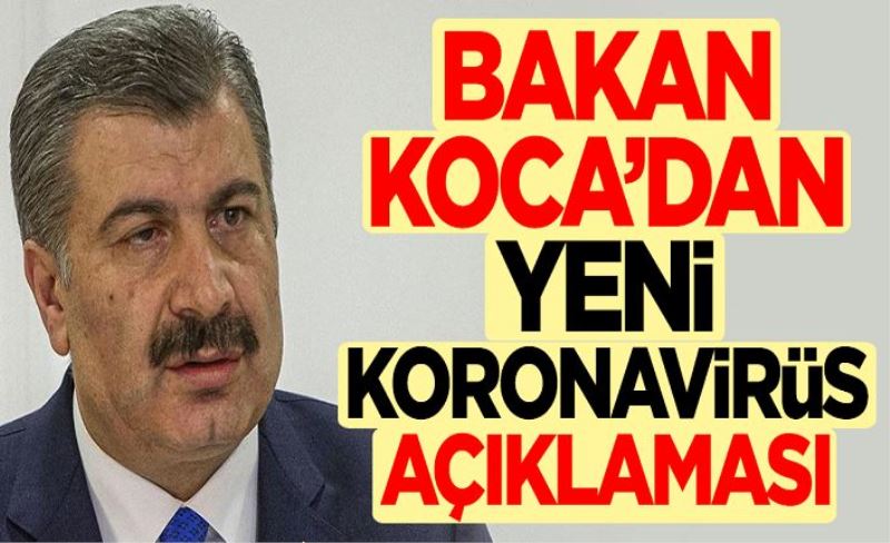 Sağlık Bakanı Fahrettin Koca'dan koronavirüsteki mutasyonla ilgili açıklama