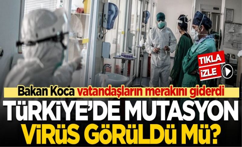 Türkiye'de mutasyon virüs var mı? Bakan Koca açıkladı