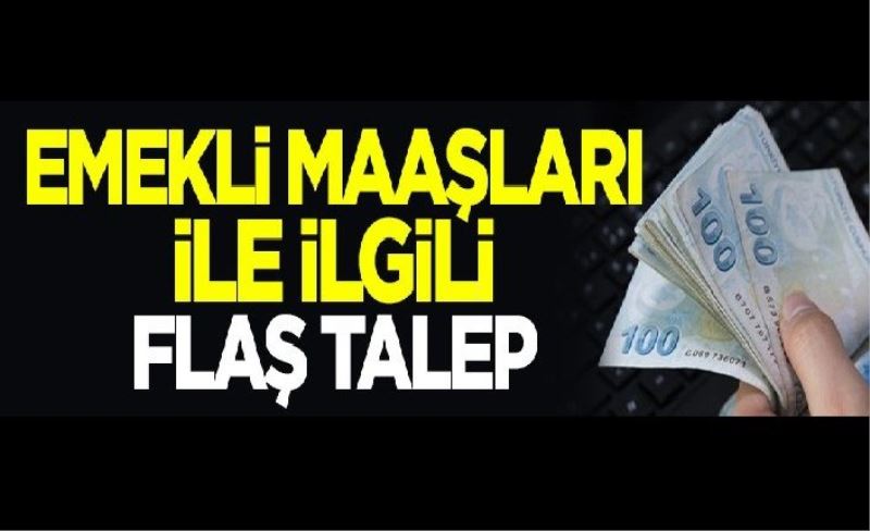 Türkiye Emekliler Derneği'nden emekli maaşları ile ilgili flaş talep