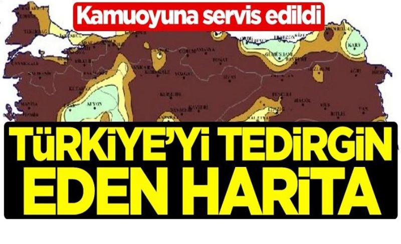 Türkiye’yi tedirgin eden harita: Meteoroloji Genel Müdürlüğü paylaştı!