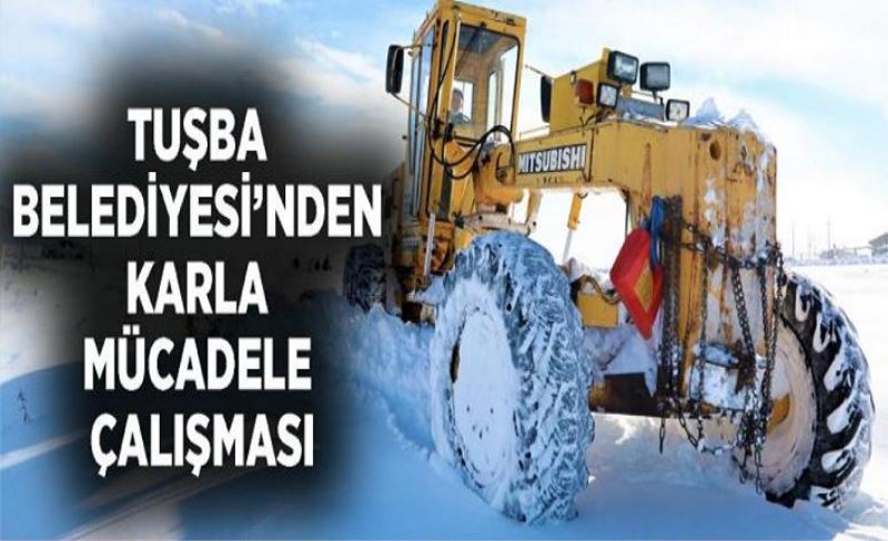 Tuşba Belediyesi’nden karla mücadele çalışması