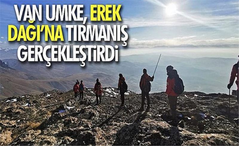 Van UMKE, Erek Dağı’na tırmanış gerçekleştirdi
