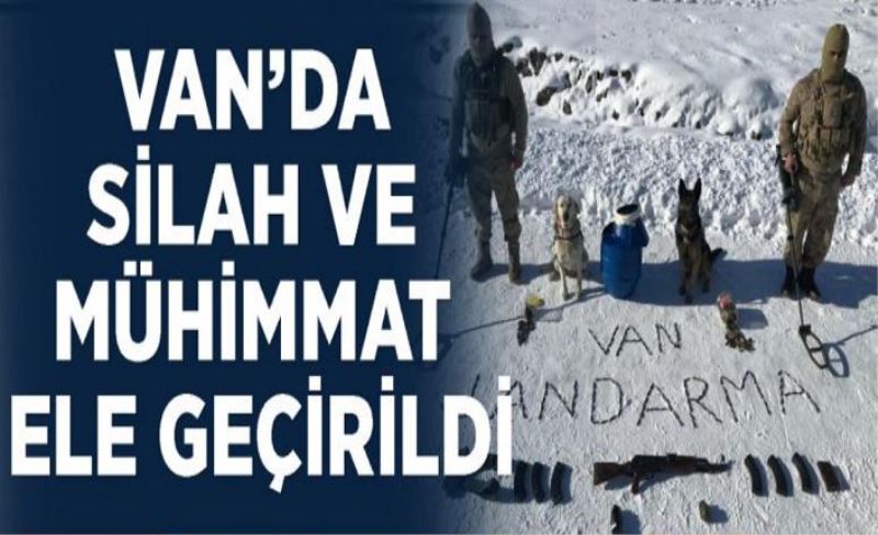 Van’da PKK terör örüğüne ait silah ve mühimmat ele geçirildi