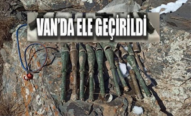 Van’da roketatar mühimmatı ele geçirildi