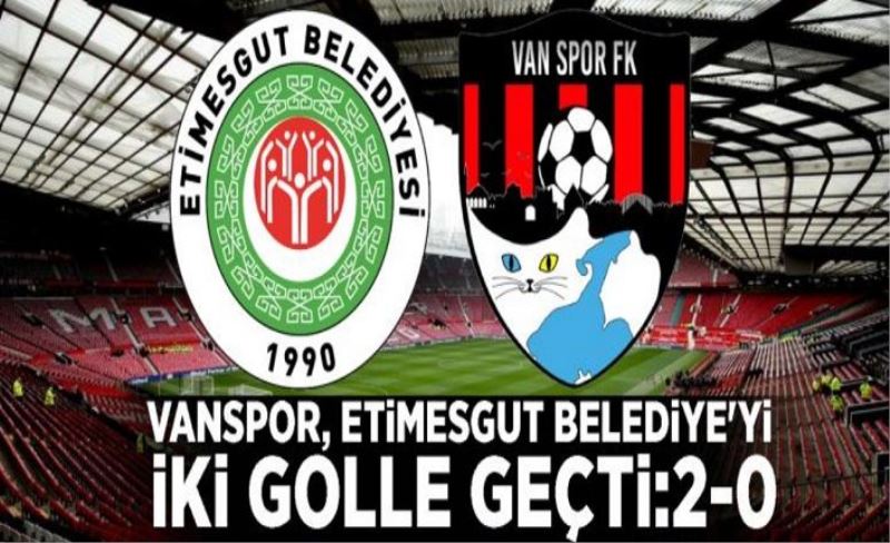 Vanspor, Etimesgut Belediye'yi iki golle geçti: 2-0