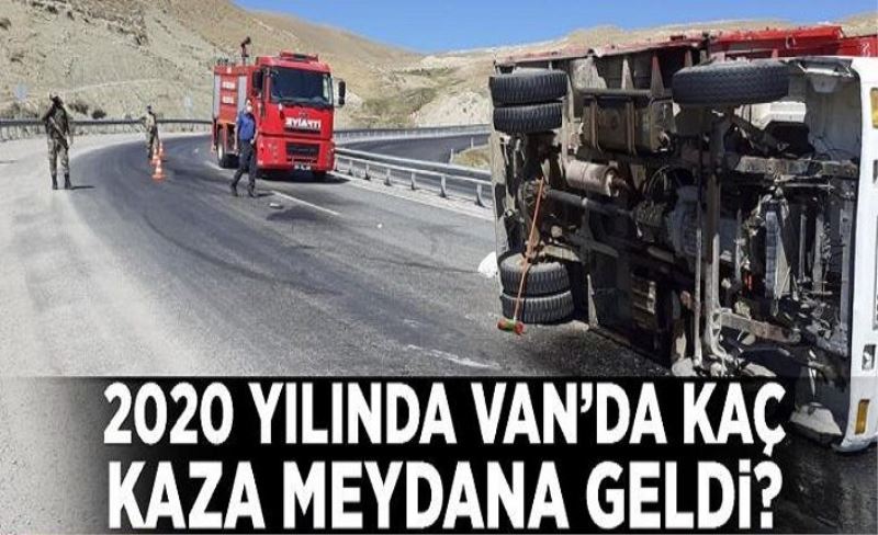 2020 yılında Van’da kaç kaza meydana geldi?