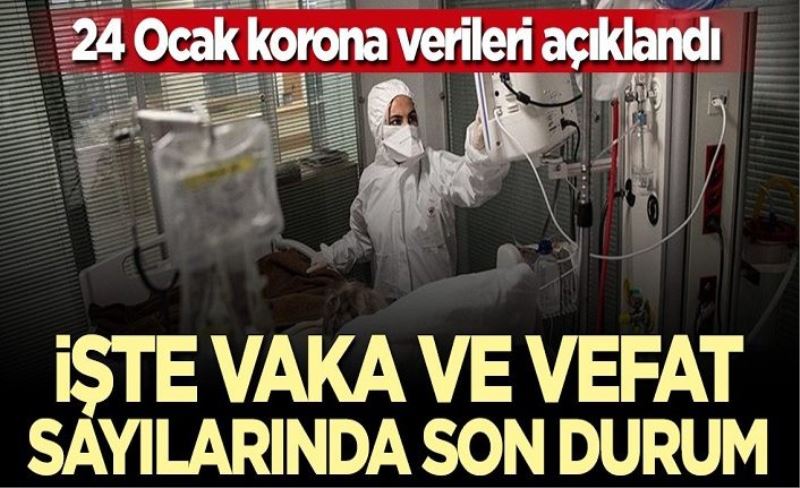 24 Ocak koronavirüs bilançosu açıklandı