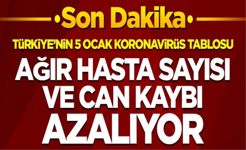 5 Ocak koronavirüs tablosu! Vaka, Hasta, ölü sayısı ve son durum açıklandı