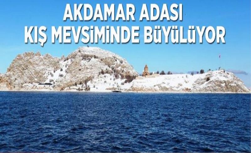 Akdamar Adası kış mevsiminde büyülüyor