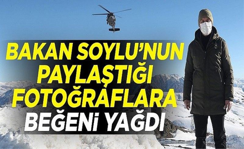 Bakan Soylu'nun paylaştığı fotoğraflara beğeni yağdı