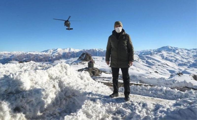 Bakan Soylu Tendürek Dağı bölgesinde