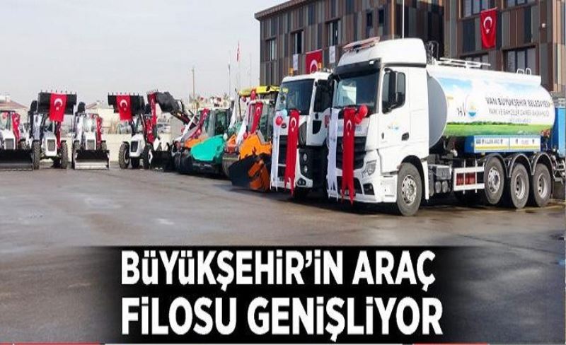 Büyükşehir’in araç filosu genişliyor