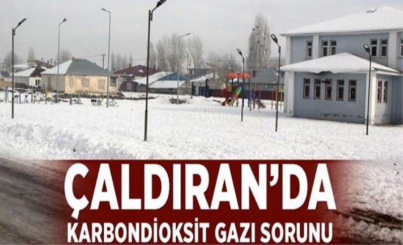 Çaldıran’da karbondioksit gazı sorunu