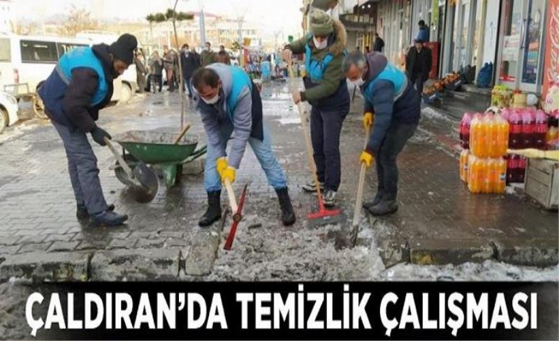 Çaldıran’da temizlik çalışması