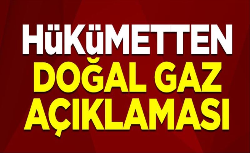 Enerji ve Tabii Kaynaklar Bakanı Fatih Dönmez'dan doğal gaz açıklaması