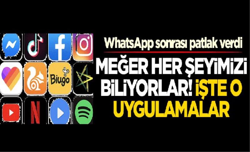 Hangi uygulamalar hakkımızda ne kadar veri topluyor?