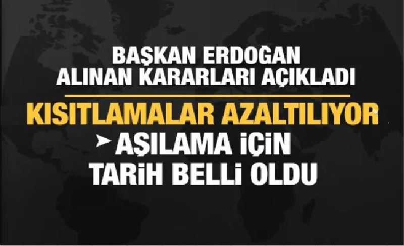 Kabine toplantısının ardından Başkan Erdoğan alınan kararları açıkladı