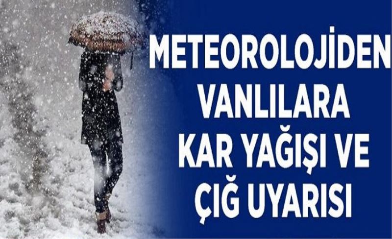 Meteorolojiden kar yağışı ve çığ uyarısı