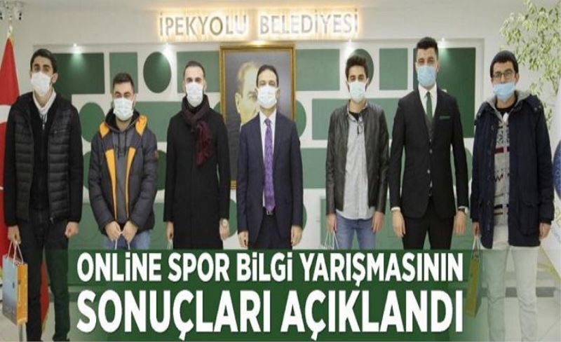 Online spor bilgi yarışmasının sonuçları açıklandı