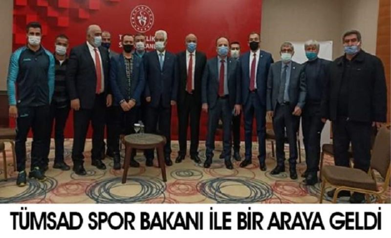 TÜMSAD Gençlik ve Spor Bakanı Kasapoğlu ile bir araya geldi