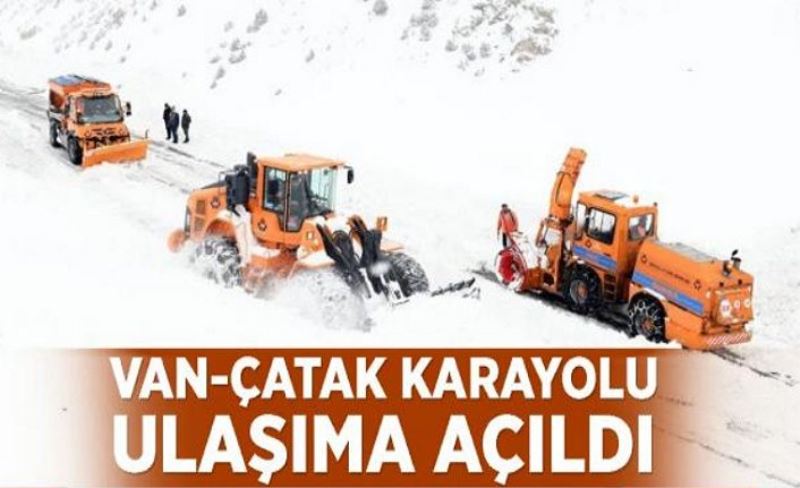 Van-Çatak karayolu ulaşıma açıldı