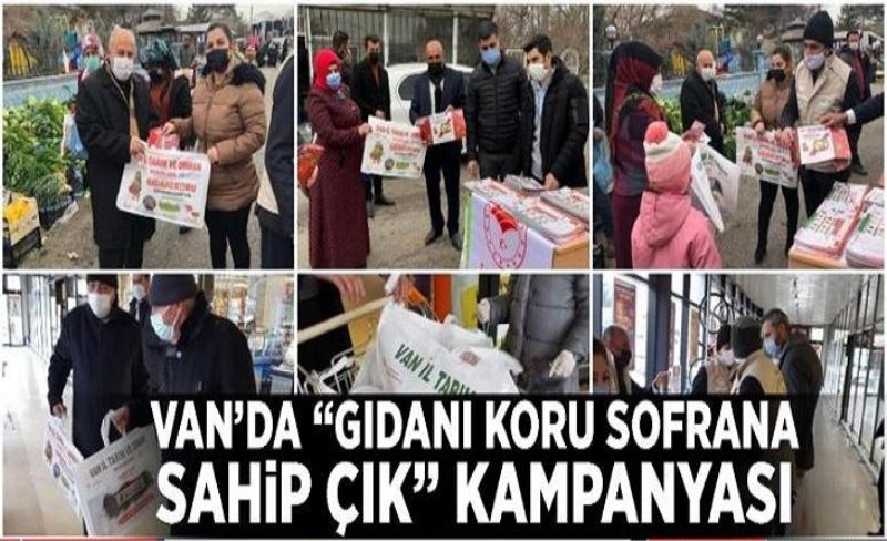 Van’da “gıdanı koru sofrana sahip çık” kampanyası