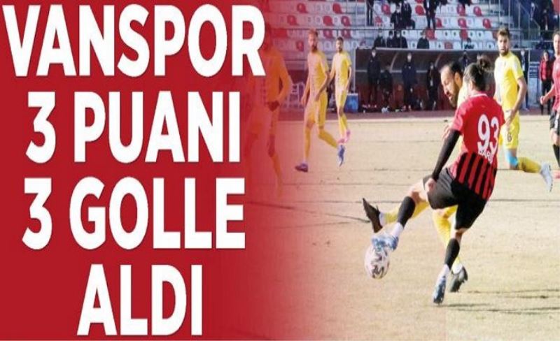 Vanspor 3 puanı 3 golle aldı