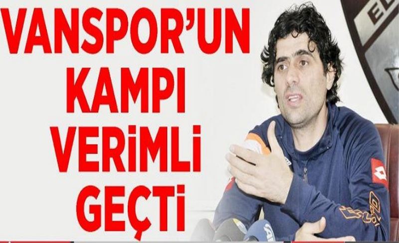 Vanspor’un kampı verimli geçti