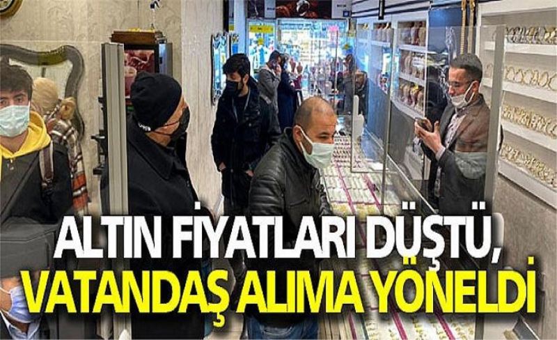 Altın fiyatları düştü, vatandaş alıma yöneldi