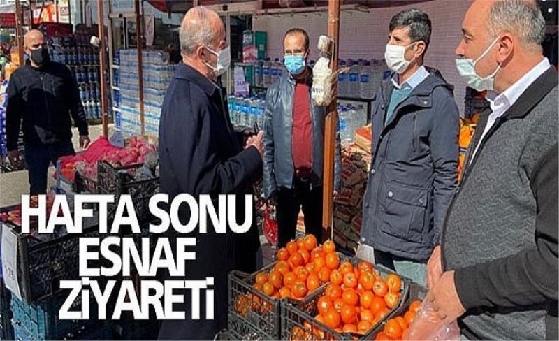 BAŞKAN AKMAN, ESNAF ZİYARETLERİNE DEVAM EDİYOR