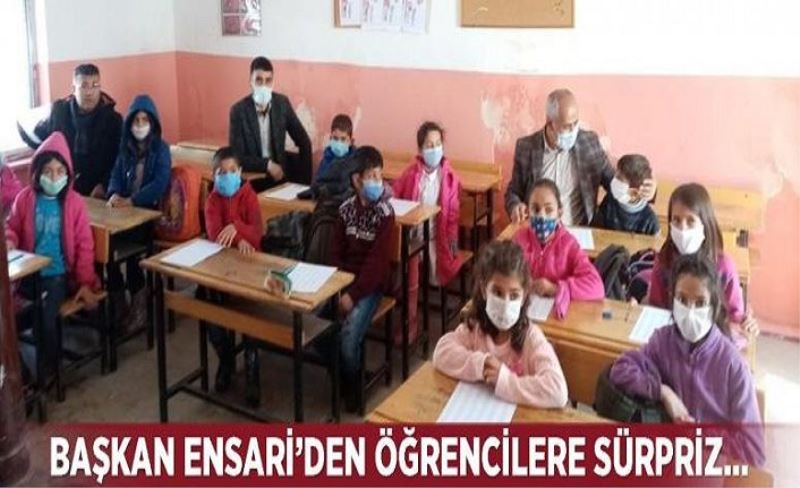 Başkan Ensari’den öğrencilere sürpriz…