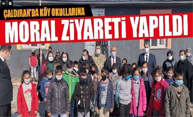 Çaldıran’da Köy Okullarına moral ziyaret yapıldı