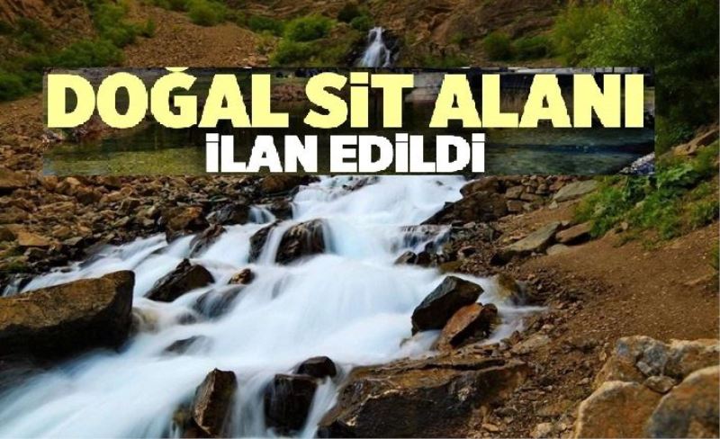 Kanisipi (Beyazsu) Şelalesi 'Doğal Sit Alanı' ilan edildi