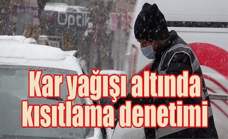 Kar yağışı altında kısıtlama denetimi