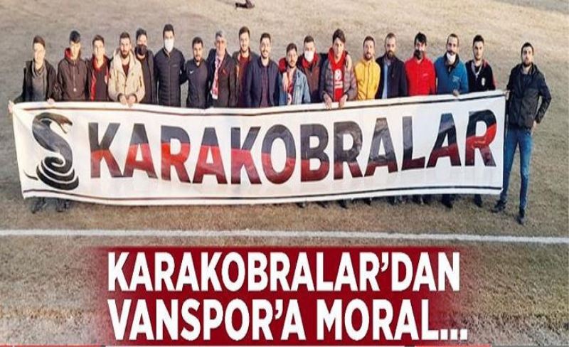 Karakobralar’dan Vanspor’a moral…