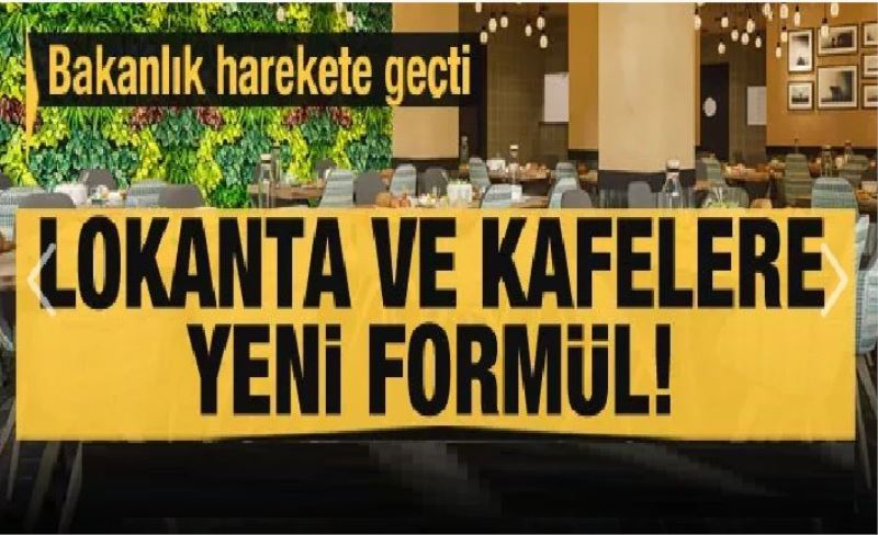 Lokanta ve kafelere yeni formül! Bakanlık harekete geçti