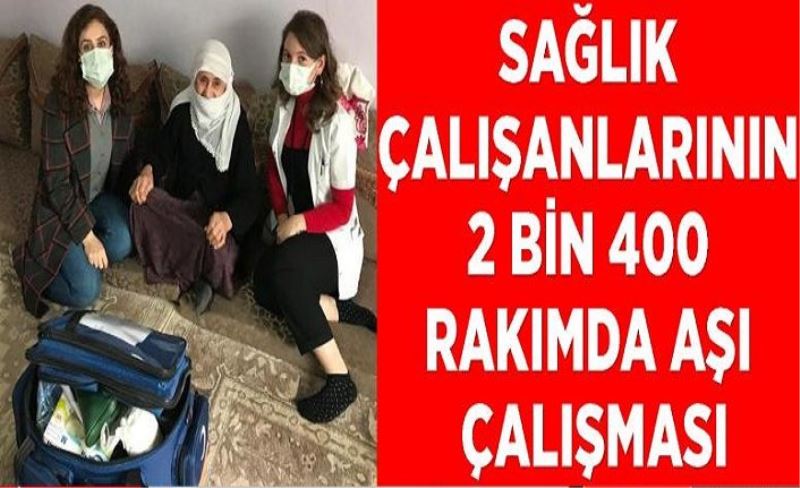 Sağlık çalışanlarının 2 bin 400 rakımda aşı çalışması