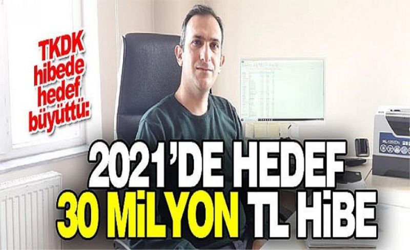 TKDK hibede hedef büyüttü: 2021’de hedef 30 Milyon TL hibe