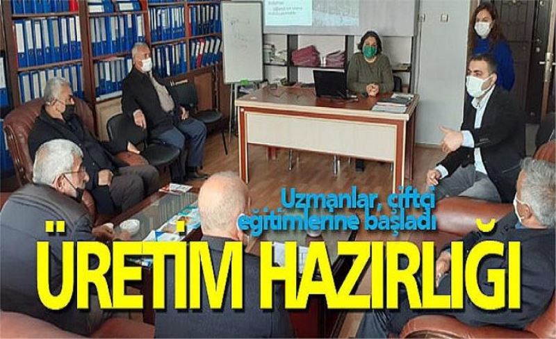 Uzmanlar, çiftçi eğitimlerine başladı