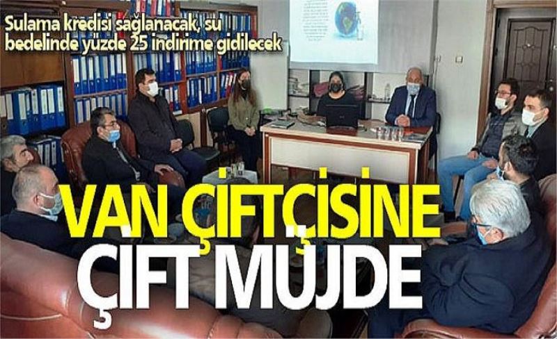 Van çiftçisine çift müjde