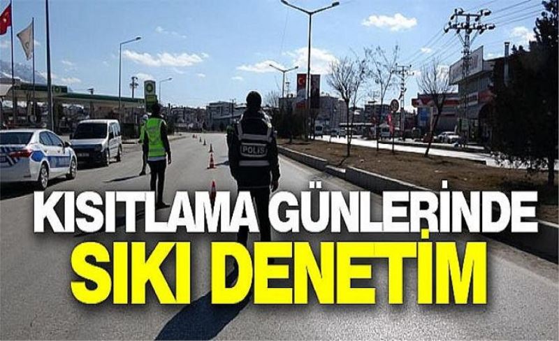 Van polisinden kısıtlama günlerinde sıkı denetim