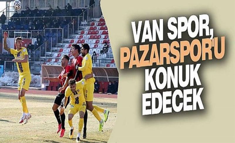 Van Spor, Pazarspor'u konuk edecek