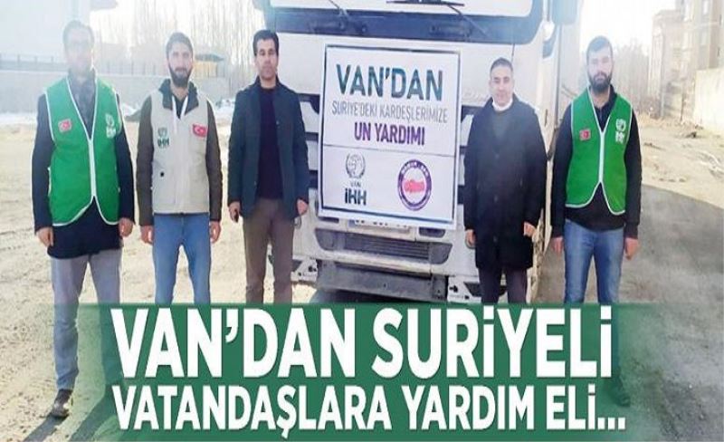 Van’dan Suriyeli vatandaşlara yardım eli…