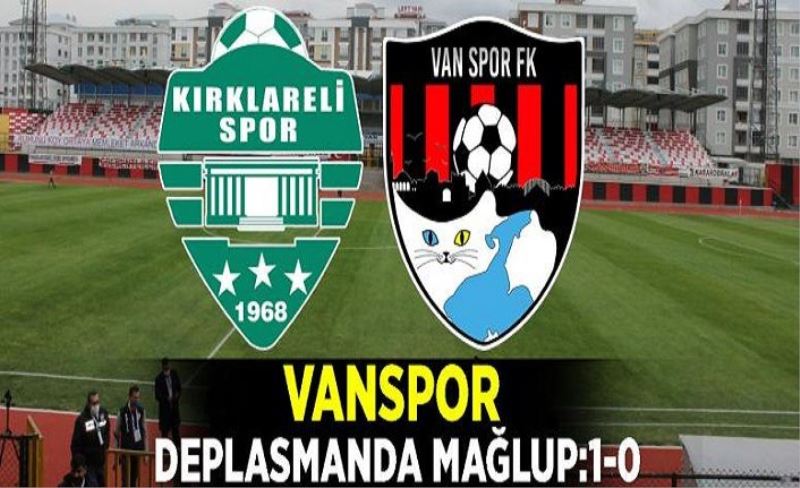 Vanspor deplasmanda mağlup: 1-0