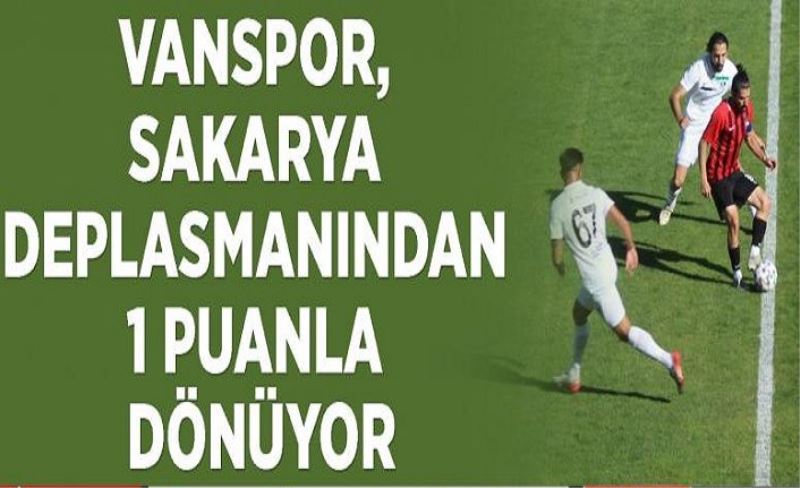 Vanspor, deplasmandan 1 puanla dönüyor