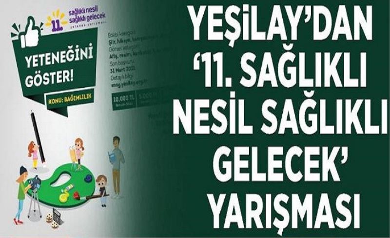 Yeşilay’dan ’11. Sağlıklı Nesil Sağlıklı Gelecek’ yarışması