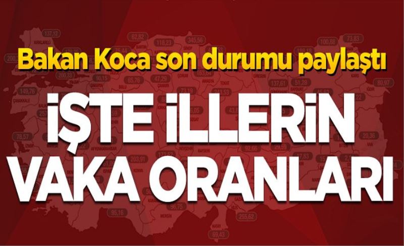 Van'ın durumu nasıl? Bakan Koca illerin vaka oranlarını açıkladı