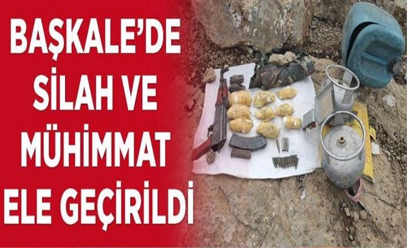 Başkale’de silah ve mühimmat ele geçirildi